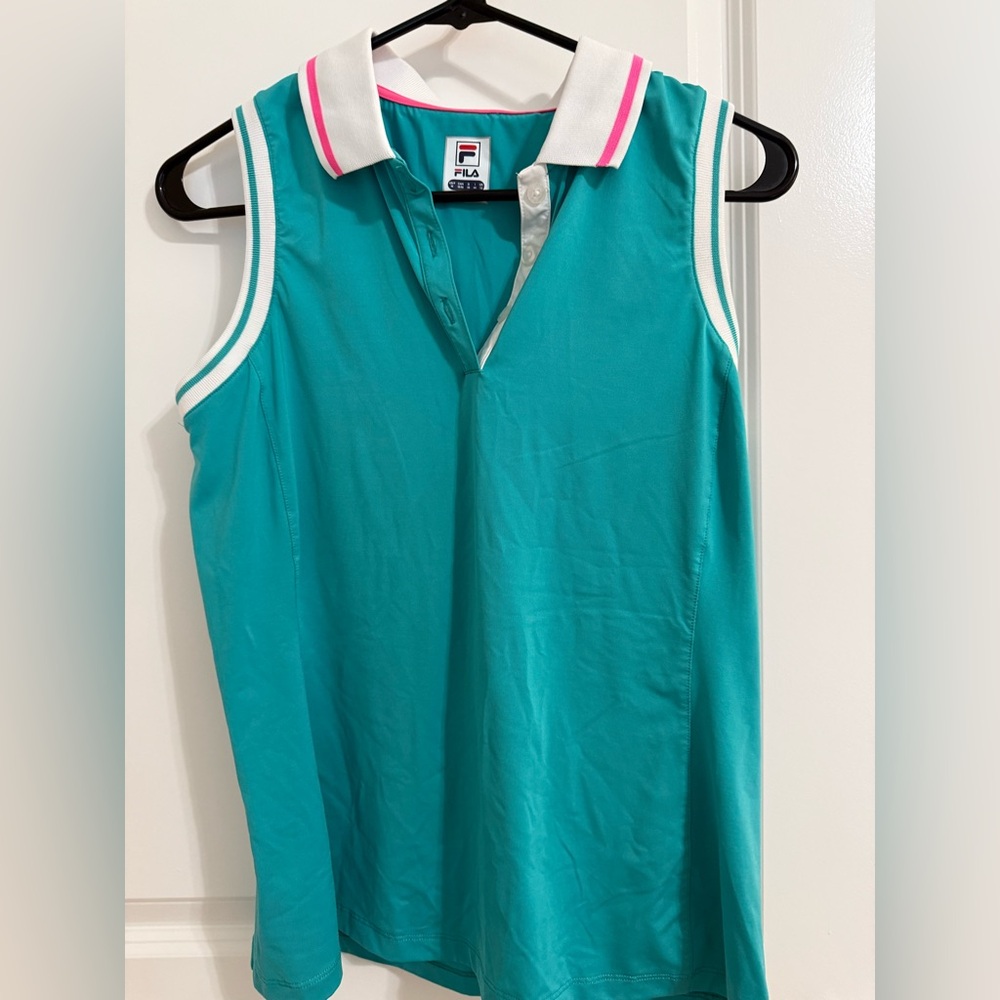 NWOT Fila Women's Teal Sleeveless Tank Top